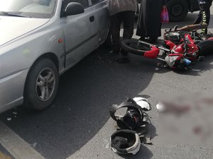 Beylikdüzü'nde feci kaza:1 ağır yaralı