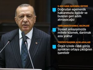 Erdoğan grup toplantısında konuştu