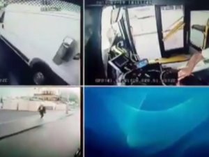 İstanbul'da maganda, sürücüsüyle tartıştığı halk otobüsünün aynasını kırdı