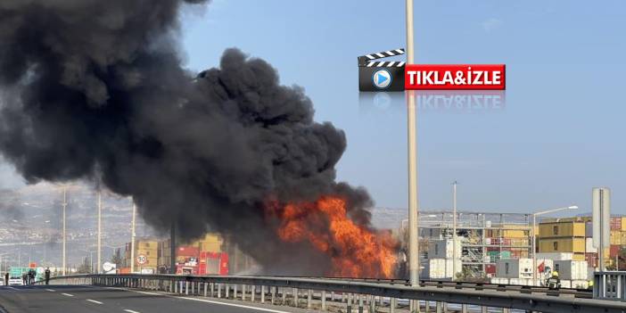 Mersin’de Mazot Yüklü Tankerde Yangın: Araç Alev Topuna Döndü