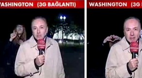 TRT muhabirine canlı yayın sürprizi