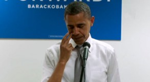 Obama gözyaşlarını tutamadı