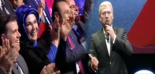 Emine Erdoğanı güldüren Başbakan taklidi