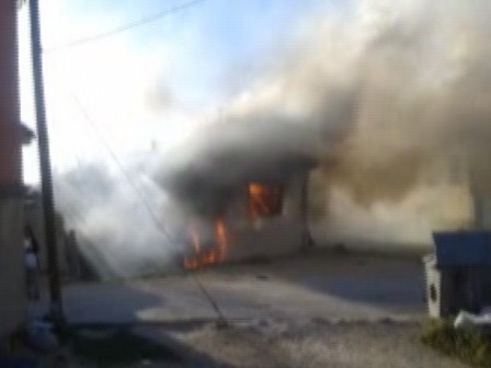 Dizi setinde patlama